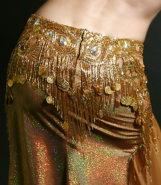 oriental bellydance wear gold