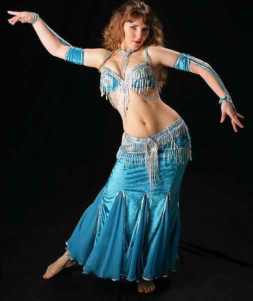 bella turquoise silver bellydancer  performance bay area